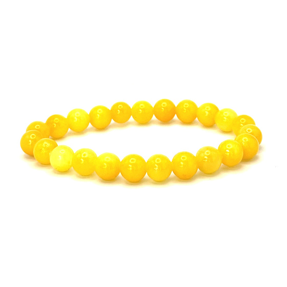 Aventurin gelb Armband elastisch Naturstein, Kugel 8 mm / 16-17 cm, Glücksstein