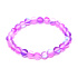 Opalit lila matt Armband elastisch, Kunststeinkugel 6 mm / 16 cm, für Kinder, Wunsch- und Hoffnungsstein