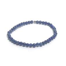 Lapislazuli Armband elastisch Naturstein, Kugel 4 mm / 16 - 17 cm, Harmonie Stein