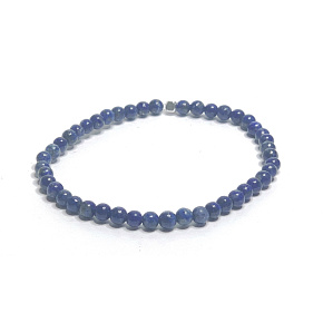 Lapislazuli Armband elastisch Naturstein, Kugel 4 mm / 16 - 17 cm, Harmonie Stein