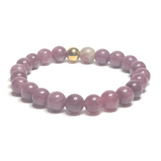 Turmalin rot Armband elastisch Naturstein, Kugel 8 mm / 16-17 cm, Wächter der guten Laune