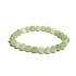 Serpentin grün Armband elastisch Naturstein, Perle 8 mm / 16-17 cm, Heilstein