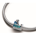 Charme Sterling Silber 925 Disney Ice Kingdom Elsa und Anna im Schlitten, Perle auf Armband Film