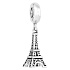 Sterling Silber 925 Paris Eiffelturm, Reise-Armband Anhänger