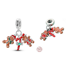 Charm Sterlingsilber 925 Weihnachtslebkuchen 3-in-1, Anhänger für Armband Weihnachten Charm Sterlingsilber 925 Weihnachtslebkuchen 3-in-1, Anhänger für Armband Weihnachten