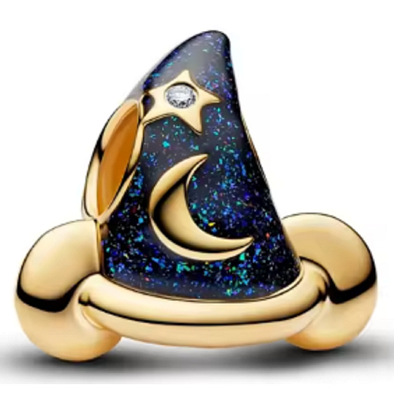 Charm Přívěsek plný magie pozlaceno, korálek na náramek symbol