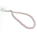 Rosie's Anti-Verlust-Handy-Anhänger, Natursteinperle 6 mm / 26,5 cm, Liebesstein