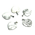 Magnesit / Howlite White Heart Anhänger Naturstein 20 mm, Reinigung Stein