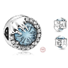 Charm Sterling Silber 925 Disney Ice Kingdom, Frozen Winter Kristall, Perle für Armband