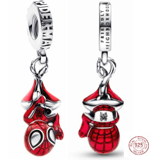Charme Sterling Silber 925 Marvel Spiderman, Armband Anhänger