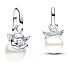 Charms Sterling Silber 925 Engel auf einer Wolke - Mini Medaillon, Armband Anhänger Symbol