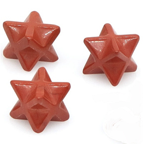 Jaspis rot merkaba hmatka naturstein 13 mm, vollpflege stein