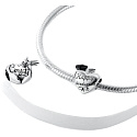 Sterling Silber 925 Graduation - Glückwunsch zum Abschluss, Graduate Herz Perle auf Armband