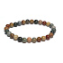 Jaspis Ocean Armband elastischer Naturstein, Kugel 6 mm / 16 - 17 cm, Stein der positiven Energie