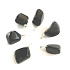 Obsidian schwarz Trommelanhänger Naturstein S, ca. 2 - 2,5 cm, Rettungsstein