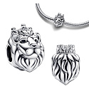 Sterling Silber 925 Royal Lion, Perle auf Armband Symbol