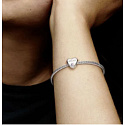 Charme Sterling Silber 925 Geliebte Schwester Herz, Perle auf Armband Familie