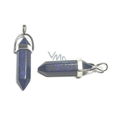 Lapislazuli Pendel Sechseck-Anhänger Naturstein 41 x 13 mm, Stein der Harmonie Lapislazuli Pendel Sechseck-Anhänger Naturstein 41 x 13 mm, Stein der Harmonie