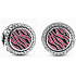 Charm Sterling Silber 925 Charm mit Zebradruck rosa, Perle auf Armband Tier