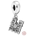Charme Sterling Silber 925 Notre Dame, Reise Armband Anhänger