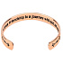 Edelstahlarmband vergoldet mit Gravur Wahre Freundschaft, offene Manschette, 2,5 mm