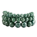 Jadeite Burmese grün Armband elastisch Naturstein, Kugel 8 mm / 16 - 17 cm