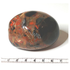 Jaspis Brekcie Getrommelter Naturstein 100 - 160 g, 1 Stück, Stein der positiven Energie Jaspis Brekcie Getrommelter Naturstein 100 - 160 g, 1 Stück, Stein der positiven Energie