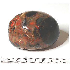 Jaspis Brekcie Getrommelter Naturstein 100 - 160 g, 1 Stück, Stein der positiven Energie