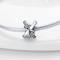 Sterling Silber 925 Infinity Perlenarmband Symbol