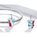 Charme Sterling Silber 925 Trinkbecher, Perle für Armband, Essen und Trinken