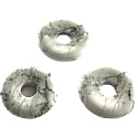 Magnesit / Howlite weiß Donut Naturstein 30 mm, Reinigungsstein