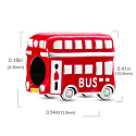 Sterling Silber 925 London, roter Bus, Reise-Armband Perle