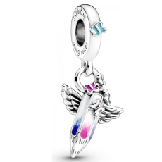 Sterling Silber 925 Crayon - Träume von der Zukunft, Armband Anhänger Symbol