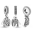 Charme Sterling Silber 925 40 Jahre Liebe, 2in1 Jahrestag Armband Anhänger