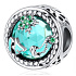 Charm Sterlingsilber 925 Klarer Ozean, Perle für Meeresarmband