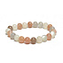 Mondstein Mix Farbe Armband elastisch Naturstein, Kugel 8 mm / 16 - 17 cm, Stein des Schicksals