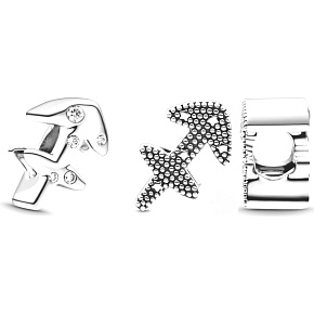 Charm Sterling Silber 925 Sternzeichen Sparkling Sagittarius, Perle für Armband