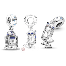 Charms Sterling Silber 925 Marvel Star Wars Droide R2-D2, Armband Anhänger Charms Sterling Silber 925 Marvel Star Wars Droide R2-D2, Armband Anhänger