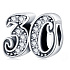 Charme Sterling Silber 925 30 Jahrestag, Perle auf Armband