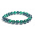 Tigerauge grün Armband elastisch Naturstein, Kugel 8 mm / 16-17 cm, Stein der Sonne und Erde, bringt Glück und Reichtum