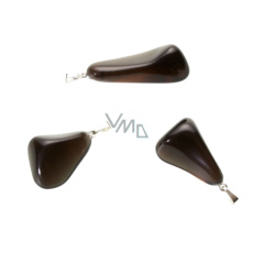 Obsidian Smoke Trommelanhänger Naturstein M ca. 2,5 cm, Rettungsstein