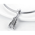 Sterling Silber 925 Barcelona La Sagrada Familia, Reise-Armband-Anhänger