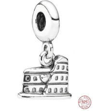 Sterling Silber 925 Rom Kolosseum, Reise-Armband-Anhänger