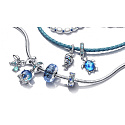 Charm Sterlingsilber 925 Fisch, Meeresschildkröte und Muschel 3-in-1, Anhänger für Meeresarmband