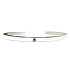 Edelstahlarmband silber mit Gravur Symbol, offene Manschette, 4 mm