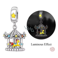 Charm Sterlingové stříbro 925 Kouzelný kolotoč se světelným efektem, přívěsek na náramek symbol Charm Sterlingové stříbro 925 Kouzelný kolotoč se světelným efektem, přívěsek na náramek symbol