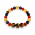 Armband mit Geschichte – Ich glaube an dich, natürliche Mineralien, Kugel 8 mm / Handgelenk 14–15 cm