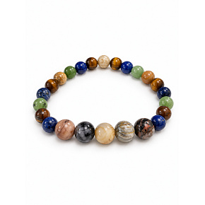 Armband mit Geschichte – Ich liebe dich, Opa, natürliche Mineralien, Kugel 8 mm / Handgelenk 16–18 cm Armband mit Geschichte – Ich liebe dich, Opa, natürliche Mineralien, Kugel 8 mm / Handgelenk 16–18 cm