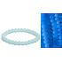 Jade Luminois Light Phosphoreszierend, blaues Leuchten im Dunkeln, Armband elastisch Naturstein, Perle 6 mm / 16 - 17 cm