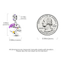 Sterling Silber 925 Luminous - Tierkreiszeichen Steinbock, Armband-Anhänger
